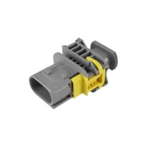 Connettore Heavy Duty Sealed 2.8X0.8 porta maschio 2vie grigio senza guarnizione