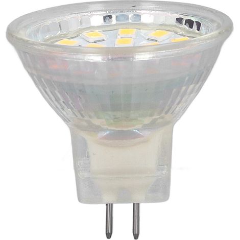 Lot MR11 3W 18 LED 300LM Ampoule à broches doubles pour spot, downlight, rail lumineux et paysage - Lot de 4 - Blanc froid (1/5)
