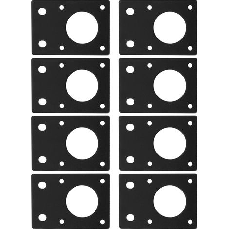 Support plat en aluminium pour moteur pas à pas 42, plaque de fixation robuste pour imprimante 3D, noir, kit de montage. (1/5)