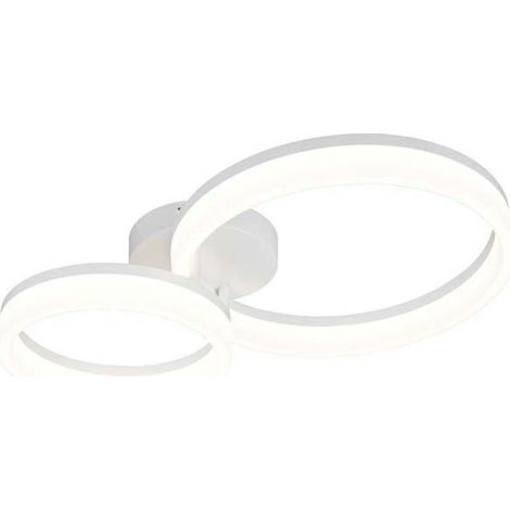 LED Deckenleuchte Deckenlampe Wohnzimmerlampe weiß modern B 51 cm