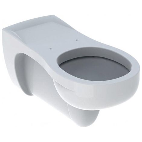 GE Vitalis W.C. à poser, cuvette suspendue, profondeur 70 cm, blanc, KeraTect