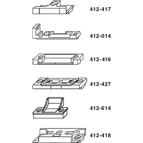 MACO Kippschließteil für PVC links Silber 0 (1/2)