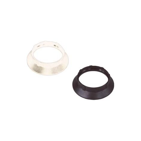 GHIERA TERMOPLASTICA PER PORTALAMPADA E14- - colore nero - 10 pezzi