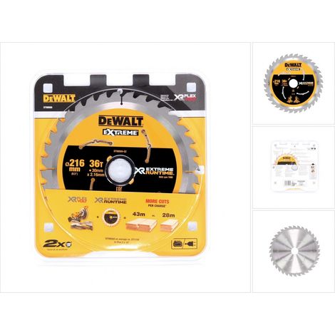 Banyo – Lame de scie circulaire 216mm – 36 dents – Alésage 30mm – Carbure de tungstène – Pour bois dur et métal