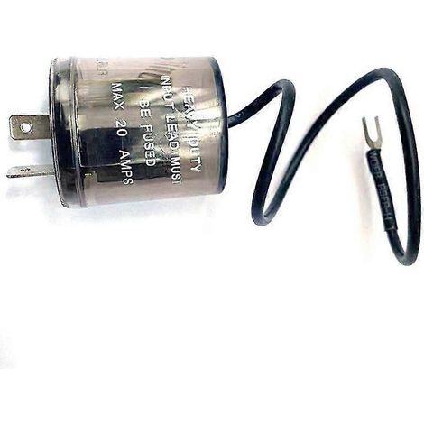 Interruptor electrónico de relé de 2 pines con luz intermitente LED de 12 V para modelos de 1998 a 2002. (1/4)