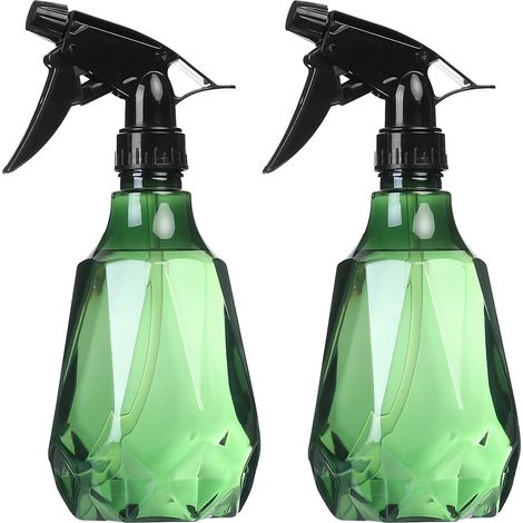 2 Pcs Vaporisateur Cheveux, 500ML Vaporisateur Plante Eau, Spray Bouteilles Eau Vides, Bouteille Spray Vide, Brumisateur Flacon Pulvérisateur Vide 500ML pour Plantes Jardin Nettoyage (1/4)