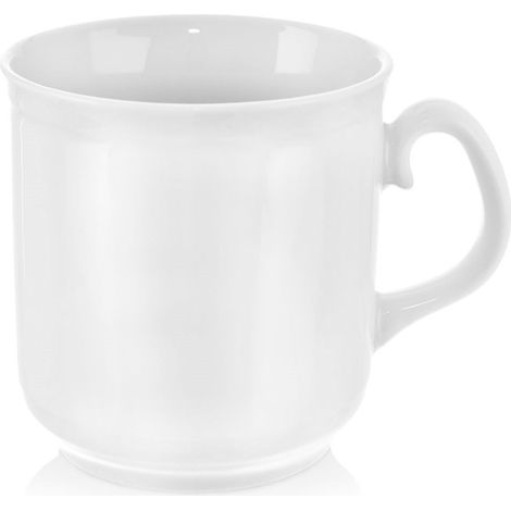 Mona weiße Porzellantasse 400 ml (1/5)
