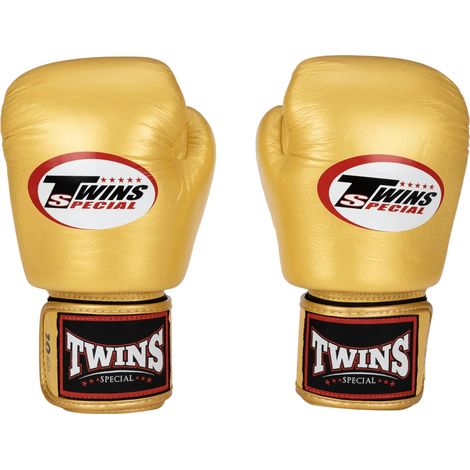 Guantes de boxeo Twins Special BGVL3 de 14 oz, color oro (1/5)