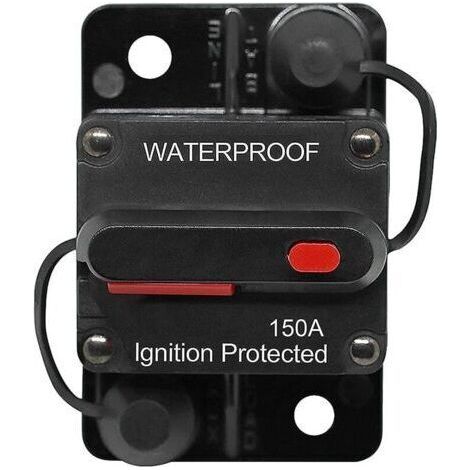 Disjoncteur de voiture 30A – 150A étanche DC 12V-48V – Réinitialisation manuelle pour systèmes audio et moteurs marins (1/4)