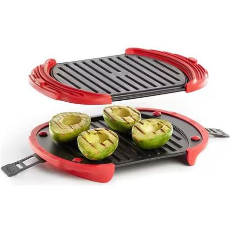 Mikrowellengrill lekue schwarz rot 270x207x44 mm