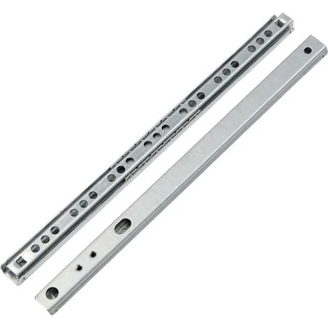 Glissières à billes pour tiroir, 8"-16" meubles, en acier clavier, 2 (1/5)