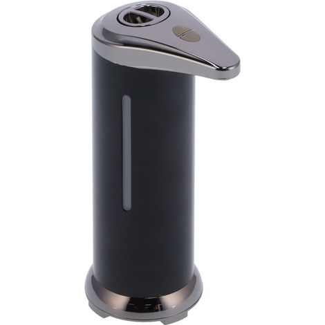 Automatischer, berührungsloser Flüssigseifenspender mit Infrarotsensor, 250 ml für Badezimmer (schwarz) (1/5)