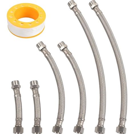 Flexible Robinet, 3/8 Tuyau Wc, 30 Cm (1/4)