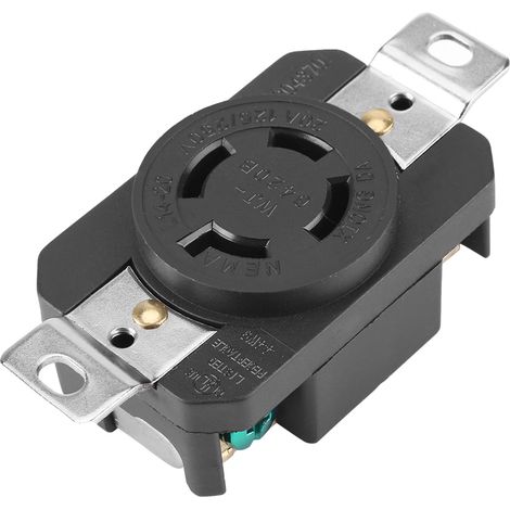 Fiche électrique verrouillable NEMA L14-20R 20A 125V-250V pour cordon d'alimentation de générateur (1/5)