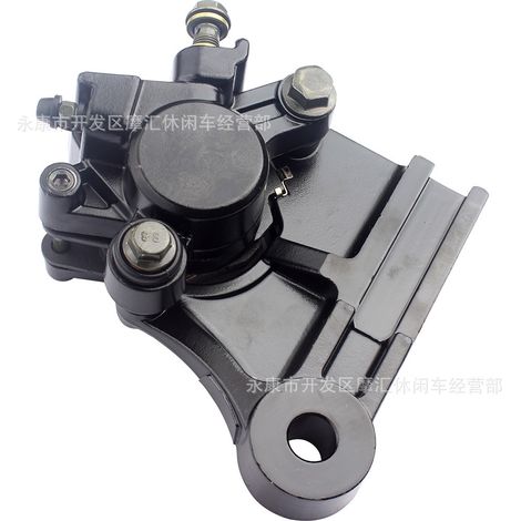 Motorcycle parts compatible with Italika 170z, 200z, and 250z rear brake lower cylinder caliper disc brake pump (black). (1/4)