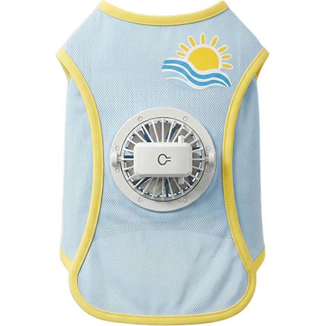 Le gilet rafraîchissant pour chien offre un confort respirant par évaporation. Cet accessoire pratique pour animaux de compagnie atténue le stress thermique et protège vos animaux contre les coups de (1/5)