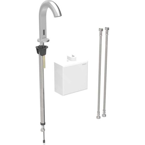 Robinetterie de lavabo Geberit Piave, saillie 167mm, à pile, avec (1/2)