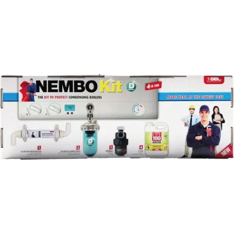 Salvacaldaia 4 in 1 modello nembo kit d defangatore + dosatore + inibitore + neutralizzatore GEL