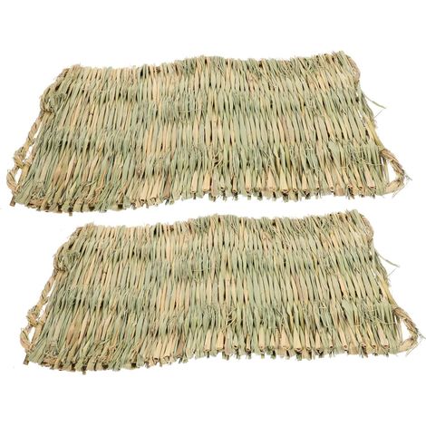 2pièces Tapis pour Nichoir Paille Tressée Lot pour Poules pour Ponte Nidification (1/5)