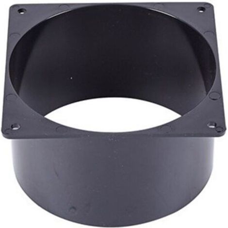 – Connecteur de bride murale ABS 75-120 mm – Raccord VMC pour tuyau ventilation 100 mm – Surface lisse pour circulation d'air efficace