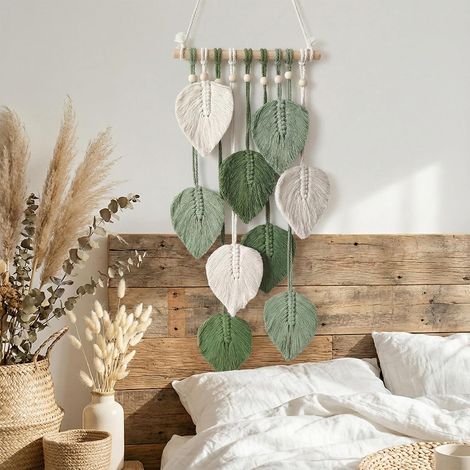 Wall hanging Wall-mounted Macrame Sheets Wheels, Glands Made Hand, Upholstery Bohemian Decoration Wall-mounted for Room Bedroom Desk Apartment, Art Wall-mounted Aesthetic (1/5)
