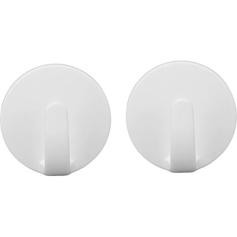 (Blanc) 2 Crochets Magnétiques pour Réfrigérateur, Capacité de Charge 150g Blanc Petit Crochet Magnétique PorteServiettes PorteClés Outils de Jardin pour école, Salle de Bain, Cuisine (1/5)