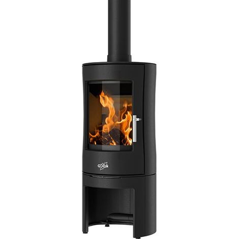 Poêle à bois 8kw noir - Godin - 388154ANTH