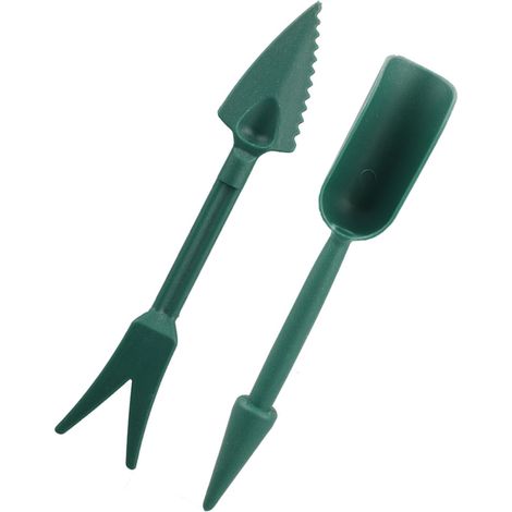 Kit de propagación PP – Kit profesional de trasplante para plantas, flores y jardines – Verde – 1 cuchara de plantación + 1 palito de plantación (1/5)
