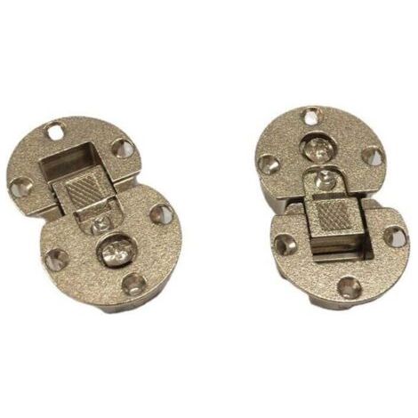 Charnière Porte d'Armoire 90° - 2 Pièces Zinc Alloy - 13mm/65x40mm, Support 10kg (1/4)