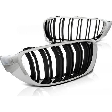 Grilles calandre BMW serie 4 F32/F33/F36 de 2013 a 2020 Chrome noir-27318128 (1/4)