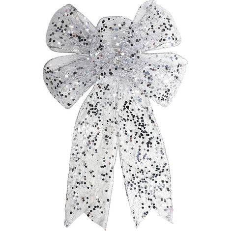 Nœud décoratif de Noël en imitation chanvre, ruban artisanal pour décoration de fête, ornement pour maison et arbre de Noël, 1 pièce. (1/5)