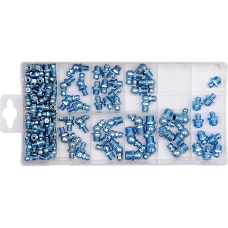 Assortiment de 110 graisseurs de m6-m8-m10 droits et coudes