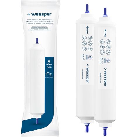 Cartouche Filtre à Eau Externe pour Réfrigérateurs Samsung LG Daewoo Rangemaster Beko Haier DA29-10105J, HAFEX/EXP, HAFEX EXP 5231JA2010B, 5231JA2010C, USC100, DA2010CB, BL9808 - Lot de 2 (1/5)