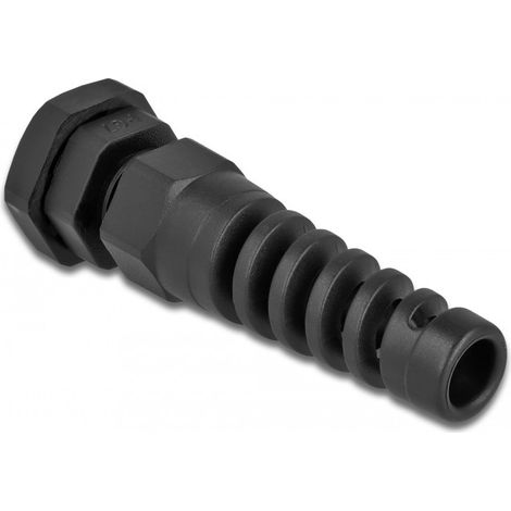 DELOCK PRESSE-ÉTOUPE PG7 AVEC DÉCHARGE DE TRACTION NOIR 60339