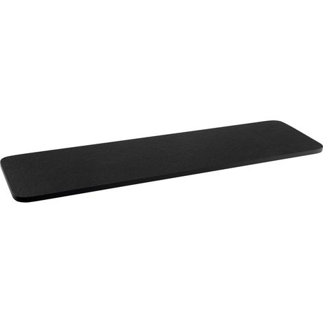 DELONIX Plateau de baignoire, 86x20 cm, noir
