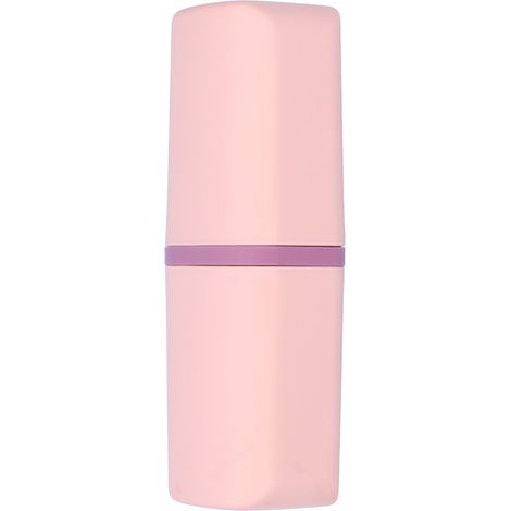 Porte-brosse à dents portable, boîte de rangement pour brosse à dents et tube de dentifrice, pour camping et voyage intérieur extérieur, rose (1/5)