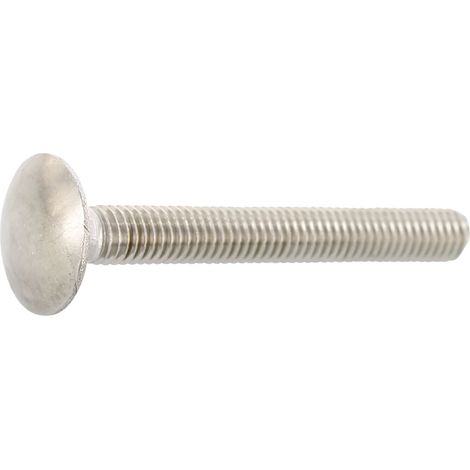 Torbandschrauben ohne Mutter ø M8x35 mm DIN603 Vollgewindeschrauben Edelstahl A2