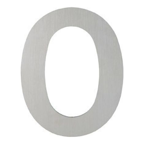 HOPPE OA-Hausnummer E600-609 Ziffer 0 Edelstahl matt (1/3)
