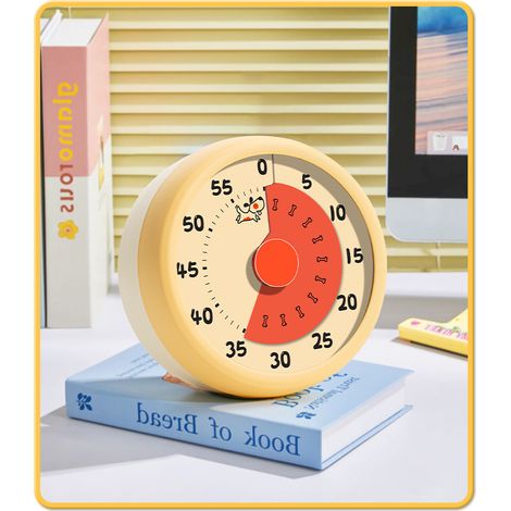 60 - Minuten Countdown pour Klassenzimmer Büro cuisine, bureau enfants Zeitmana gement Tools avec leisem Betrieb (1/2)