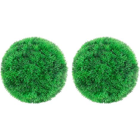 vidaXL Bolas de boj artificial 2 unidades 22 cm (1/4)