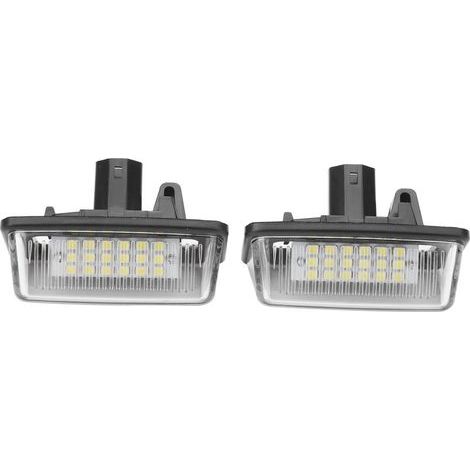 2-teilige LED-Kennzeichenbeleuchtung, 6500 K, geringer Stromverbrauch, kompatibel mit Corolla, Crown und Starlet (1/5)