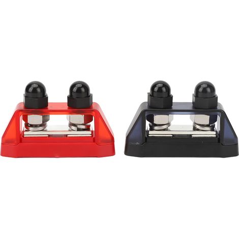 Lot de 2 borniers de distribution d'alimentation 48 V M10 pour bateaux, camping-cars et voitures - Accessoires de modification de circuits (1/5)