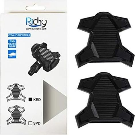 Pedal Convertisseur KEO - Adaptateur Pedale Verrouillage vers Plateau - Compatible avec Pedales a Cliquetage KEO - Lot de 2 (1/5)