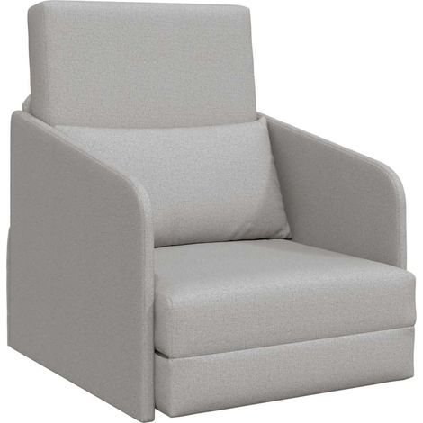 Divano letto Grigio Nuvola 65 x 80 x 83 cm Tessuto vidaXL (1/5)