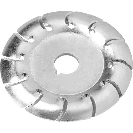 Disque à tronçonner le bois, 12 dents, acier au manganèse argenté, 85 x 16 mm, pour meuleuse d'angle. (1/5)