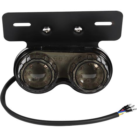 LED-Kennzeichen-Brems- und Rücklicht mit Bremshalterung für Renn-ATV/Chopper, getönte Linse.