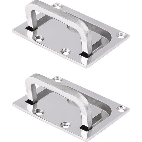 Poignée de trappe de grenier, poignée plate en boucle, poignée pour porte intégrée de bateau, poignée pour élévateur de meuble de yacht (1/5)