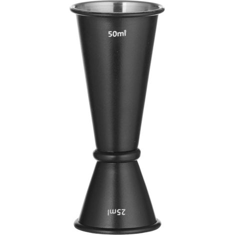 Misurino a barra bifacciale con anello 25 ml 50 ml - nero (1/2)