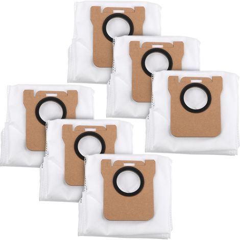 Extralink Bolsas de Polvo Compatibles, Recambio No Original para Dreame L10s Ultra L20 Ultra L30 Ultra y Xiaomi Vacuum X10 X10+ X20+, Pack 6 para Robot Aspirador con Base de Vaciado