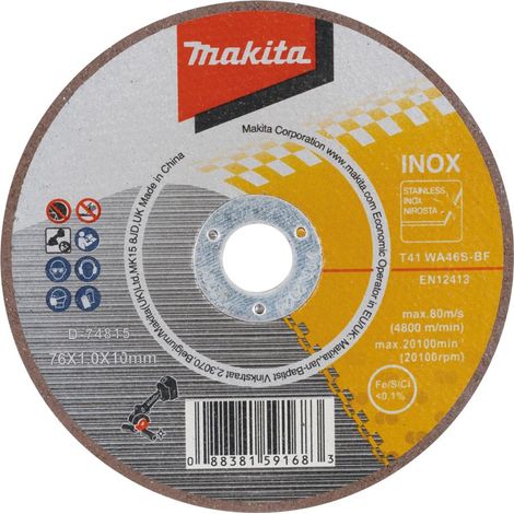 D-74815-5 Disco abrasivo, 76 x 10 mm, 5 piezas